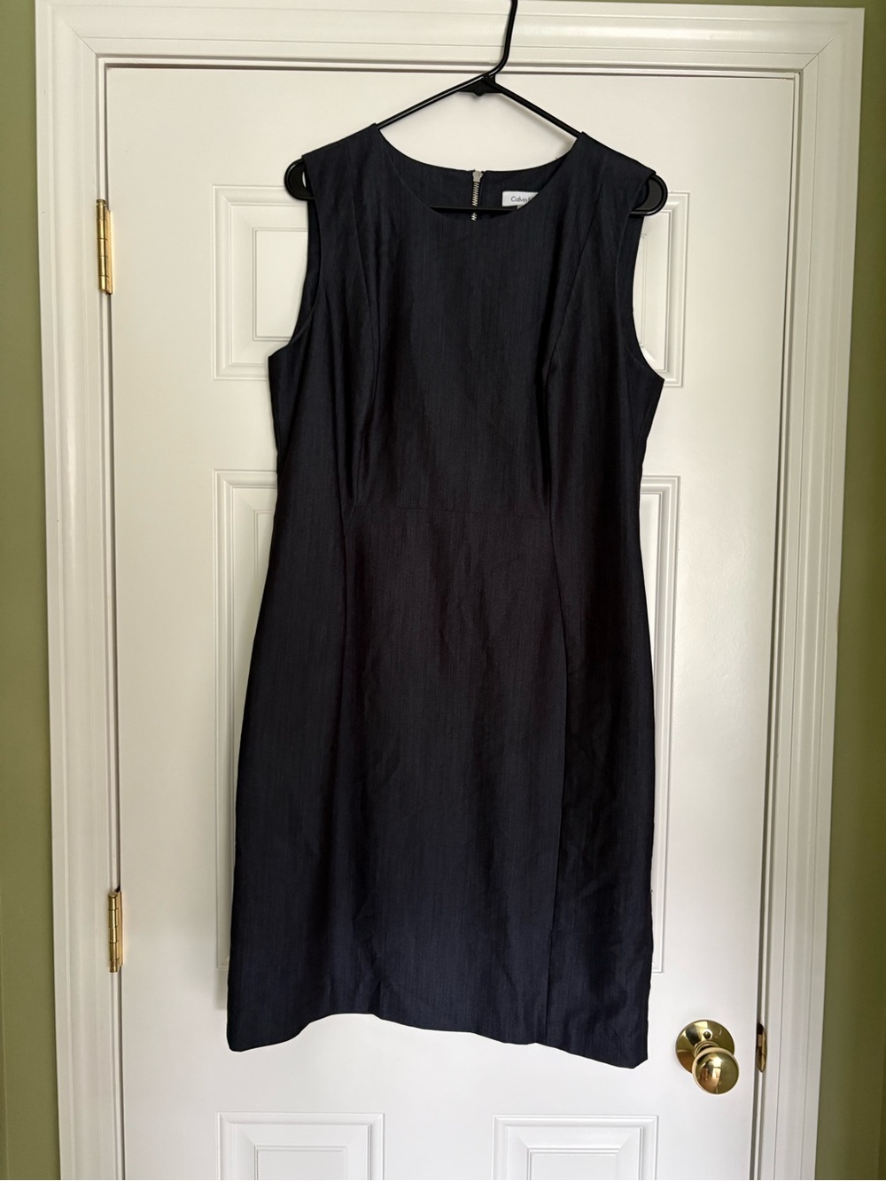 Calvin Klein Black Sleeveless Sheath Dress